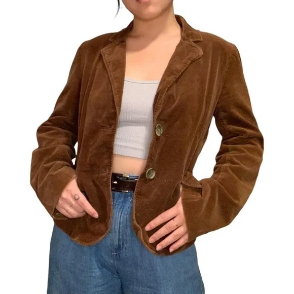 J. Crew | Jackets & Coats | 9s J Crew Vintage Brown Faux Suede 
